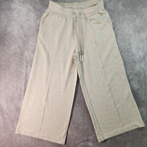 Travis Mathew Studio City Womens Cropped Wide Leg Pants Drawstring M‎